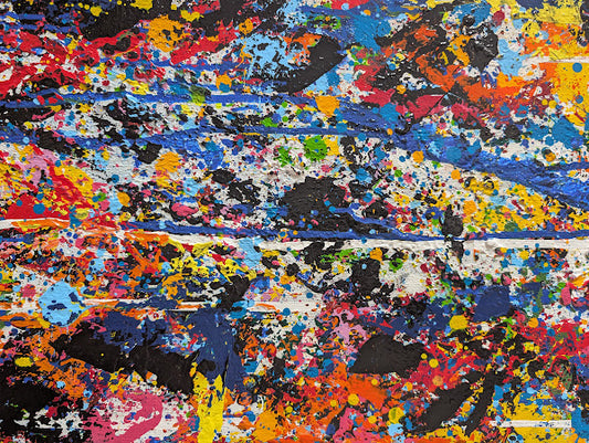 „Wolfsblick“ 50x100x2 cm - Acryl auf Leinwand