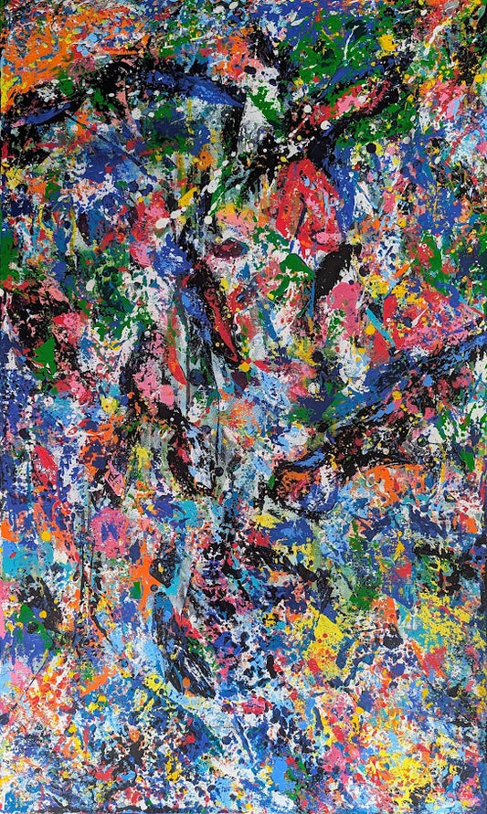 „Sei (k)ein Esel?!“ 60x100x2 cm - Acryl auf Leinwand