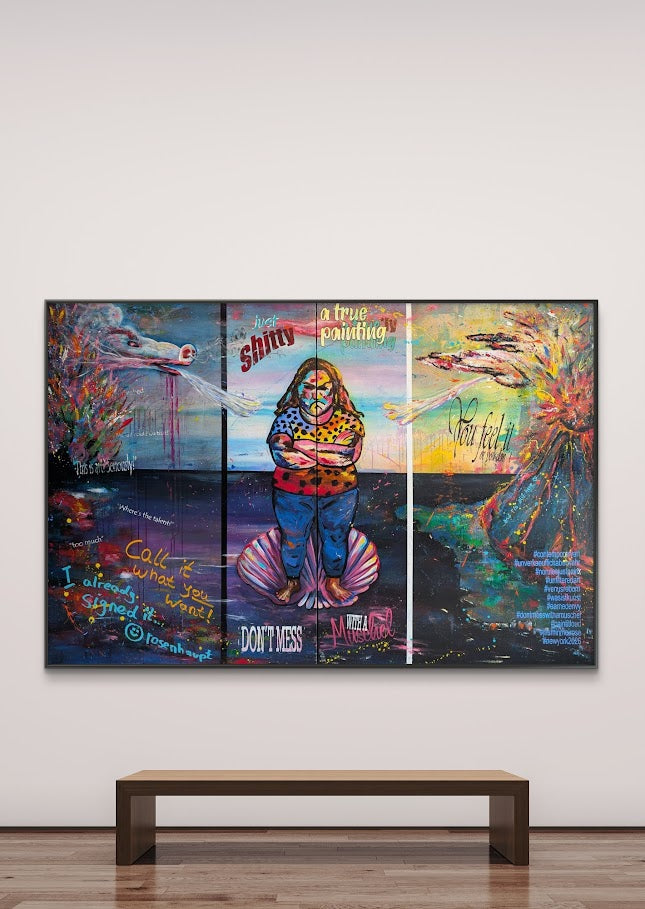 Just another trueLY shitty Painting  / 160 × 240 × 2 cm  / Acryl auf Leinwand