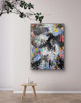 „Jenseits“  50x70 cmx2 cm - Acryl und Öl auf Leinwand