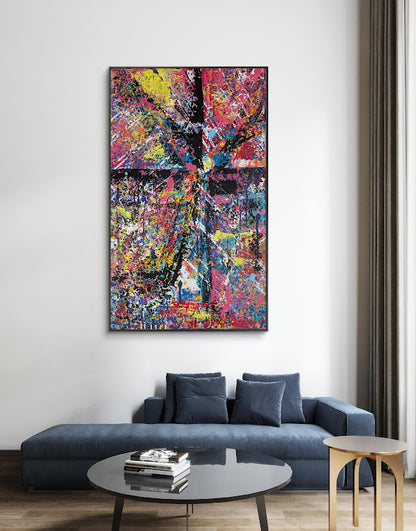„Metamorphose“  - 65x105x2 cm - Acryl auf Leinwand