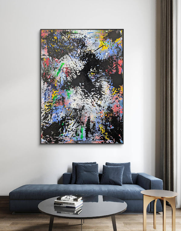 „Jenseits“  50x70 cmx2 cm - Acryl und Öl auf Leinwand