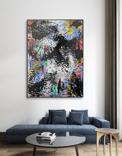 „Jenseits“  50x70 cmx2 cm - Acryl und Öl auf Leinwand