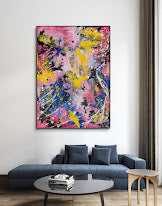 „Geister der Wildnis“  50x70x2 cm - Acryl und Öl auf Leinwand