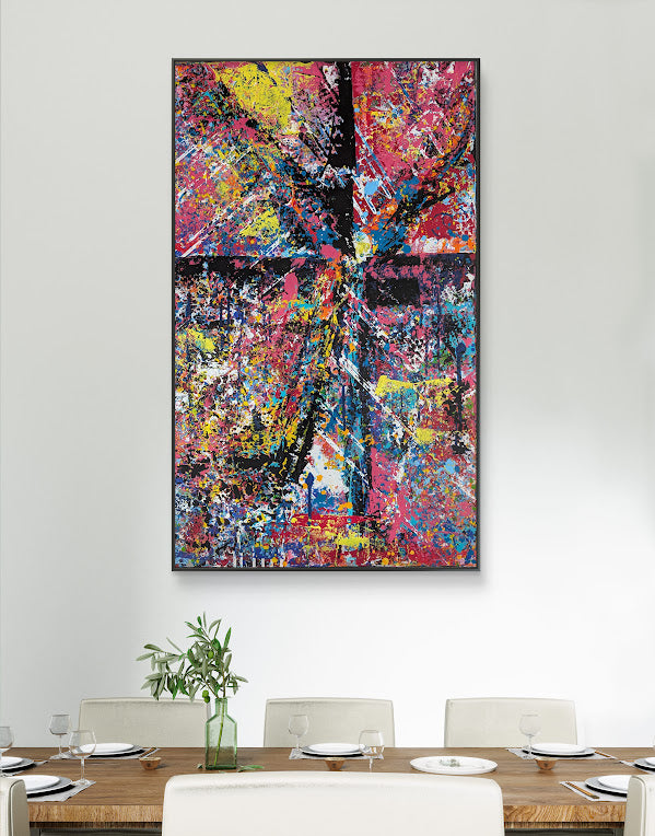 „Metamorphose“  - 65x105x2 cm - Acryl auf Leinwand