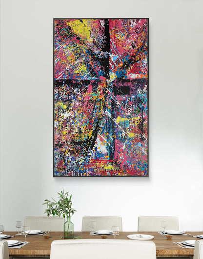 „Metamorphose“  - 65x105x2 cm - Acryl auf Leinwand
