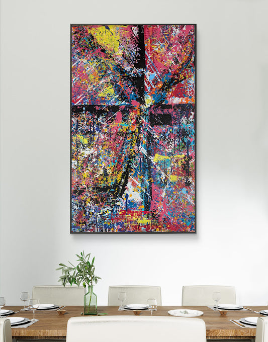 „Metamorphose“  - 65x105x2 cm - Acryl auf Leinwand