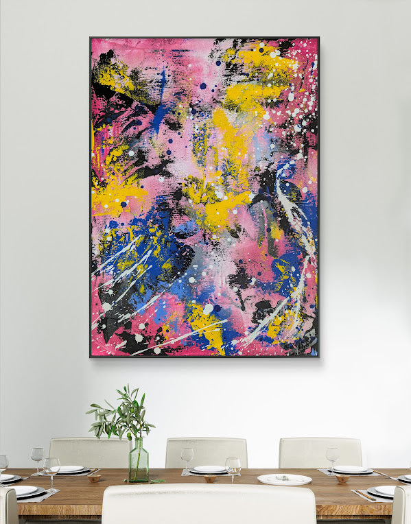 „Geister der Wildnis“  50x70x2 cm - Acryl und Öl auf Leinwand