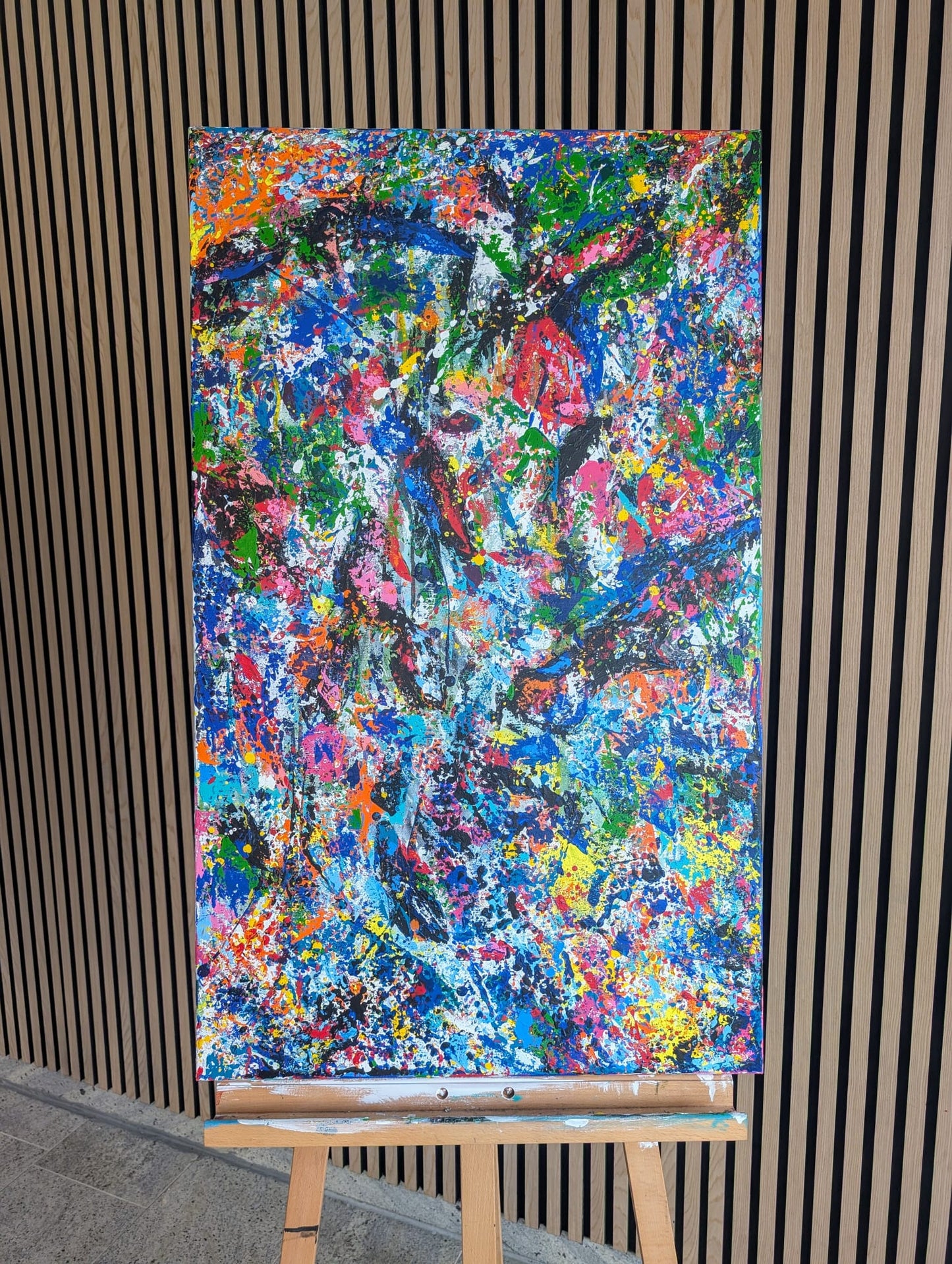 „Sei (k)ein Esel?!“  60x100x2 cm - Acryl auf Leinwand