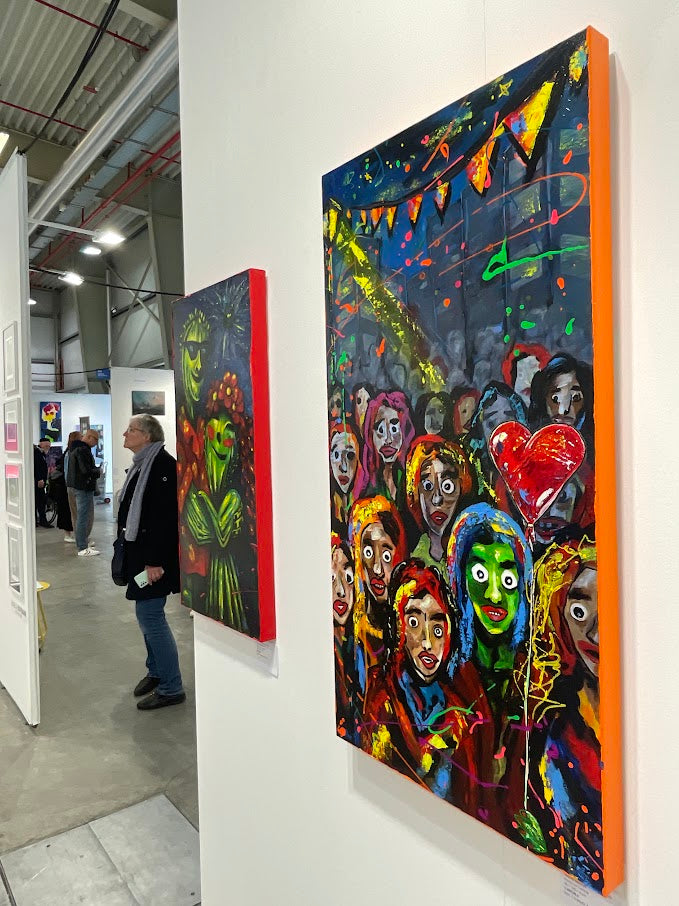 Das kollektive Individuum - Acryl auf Leinwand - 50×100 ×4cm