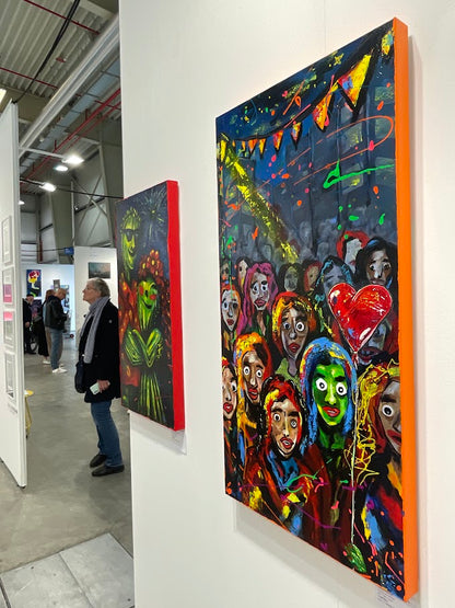 Das kollektive Individuum - Acryl auf Leinwand - 50×100 ×4cm