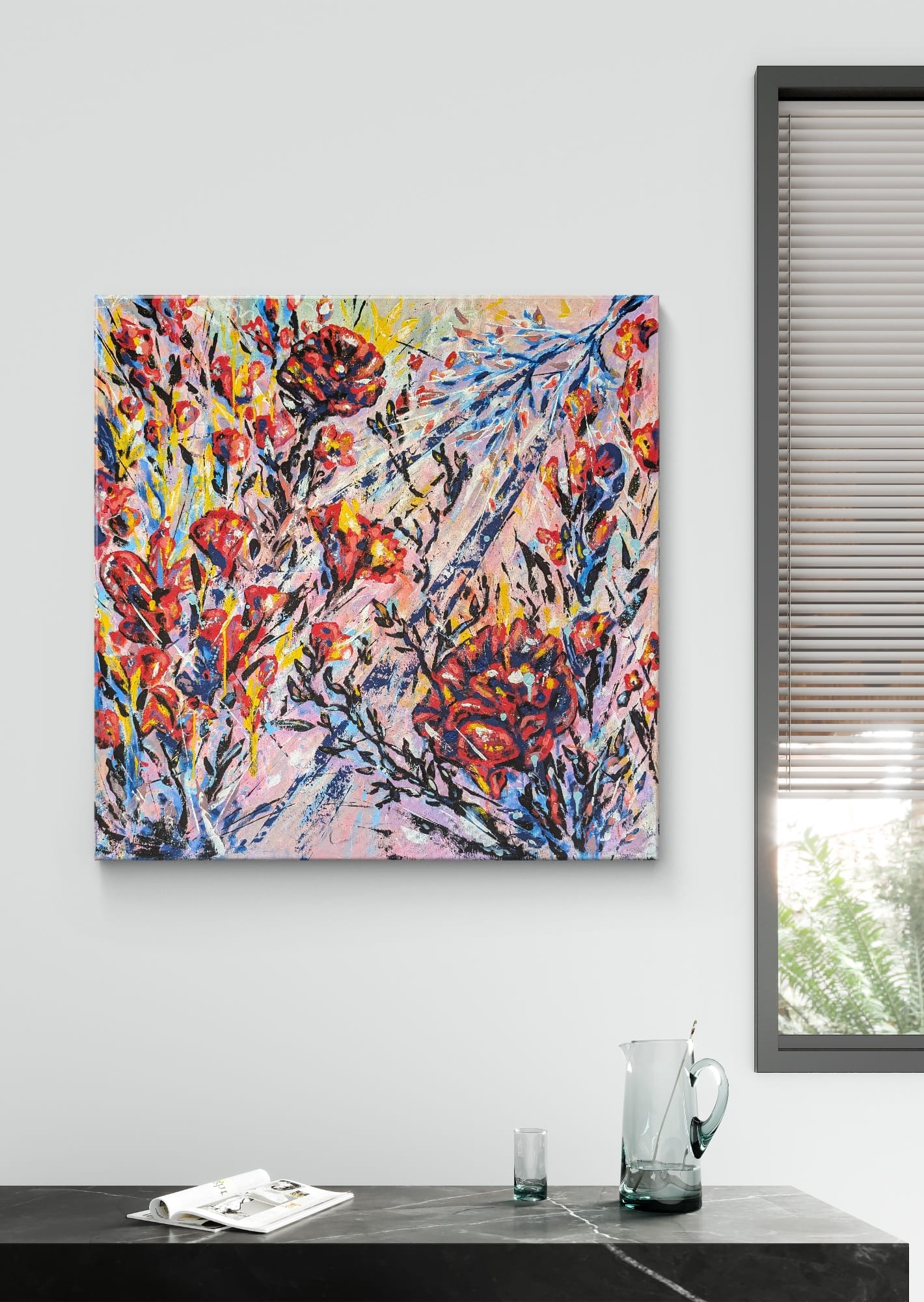 Kunstwerk „Verbindungen des Lebens“ aus der Serie Lebenswege von Jasmin Meirose