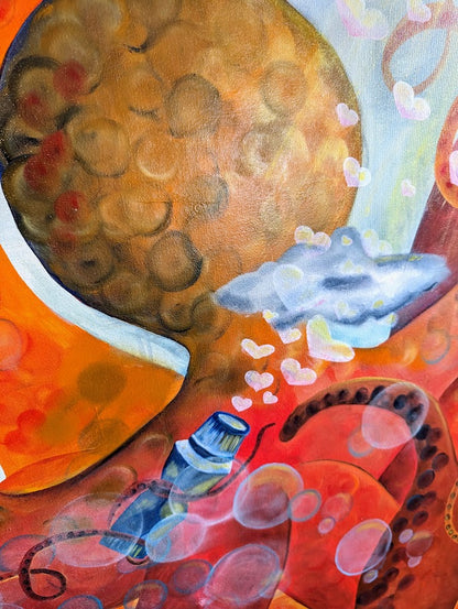 Zeitgeist – Love is in the Air (Öl auf Leinwand, 80 × 100 cm)