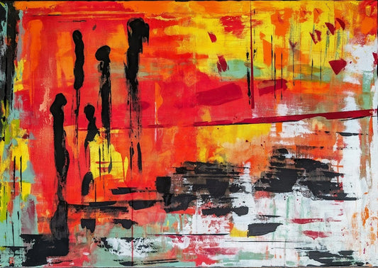 Seview - Acryl auf Leinwand · 70 × 100 × 2 cm Entstehung: 2024