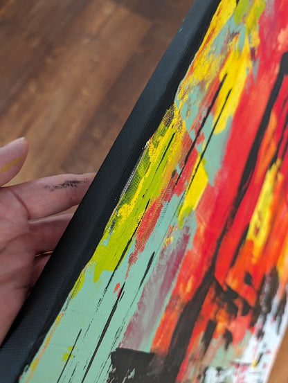 Seview - Acryl auf Leinwand · 70 × 100 × 2 cm Entstehung: 2024