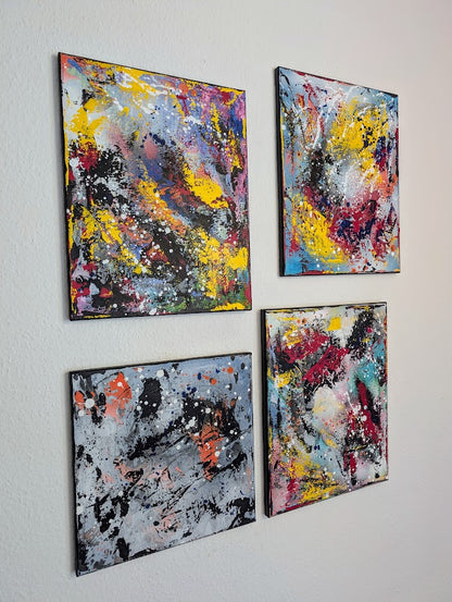 „Eintauchen“   40x50x2 cm - Acryl und Öl auf Leinwand