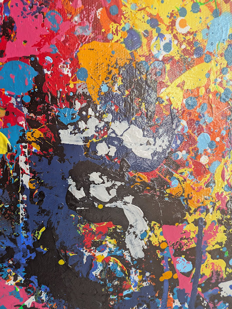 „Verborgene Präsenz“  - 60x80x2 cm - Acryl auf Leinwand