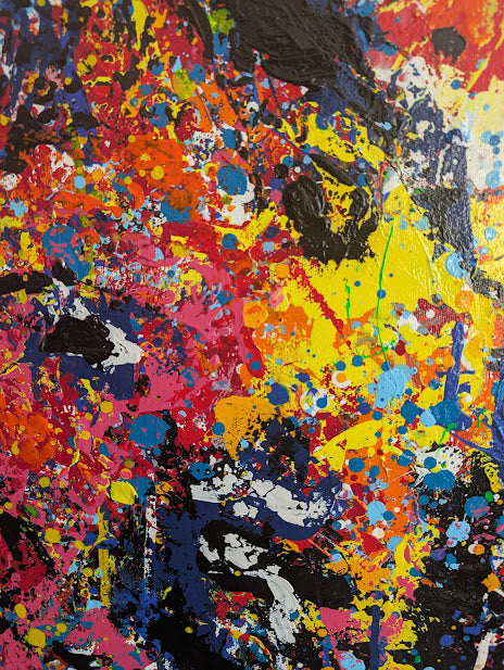 „Verborgene Präsenz“  - 60x80x2 cm - Acryl auf Leinwand