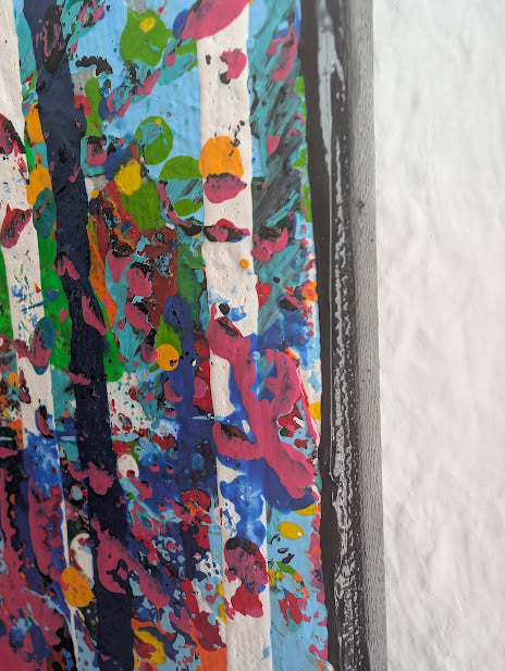 „Verborgene Präsenz“  - 60x80x2 cm - Acryl auf Leinwand