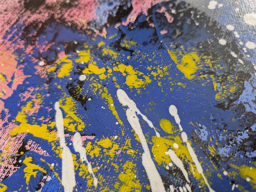 „Geister der Wildnis“  50x70x2 cm - Acryl und Öl auf Leinwand