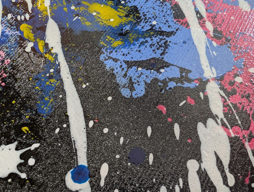 „Geister der Wildnis“  50x70x2 cm - Acryl und Öl auf Leinwand