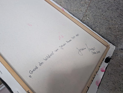 „Geister der Wildnis“  50x70x2 cm - Acryl und Öl auf Leinwand