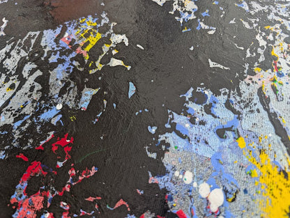 „Jenseits“  50x70 cmx2 cm - Acryl und Öl auf Leinwand