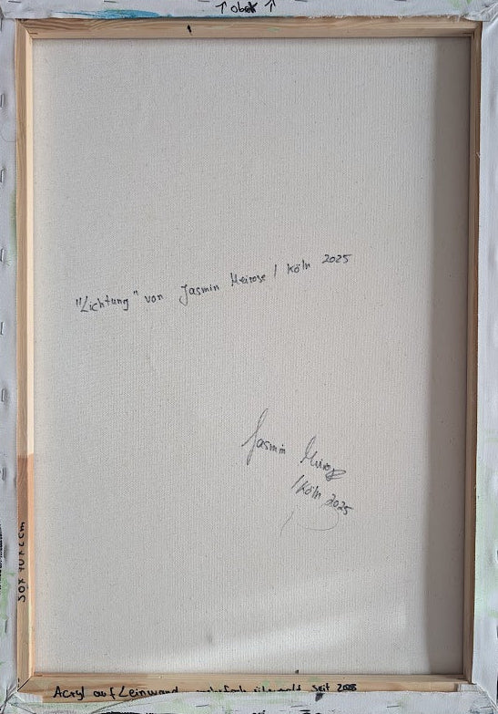 „Lichtung“  50x70x2 cm - Acryl und Öl auf Leinwand