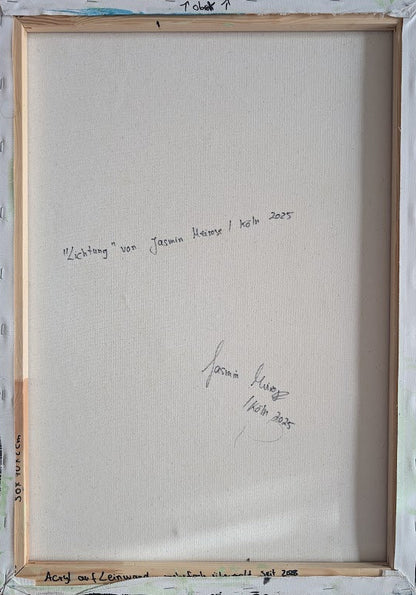 „Lichtung“  50x70x2 cm - Acryl und Öl auf Leinwand