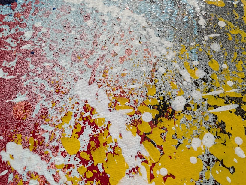 „Eintauchen“   40x50x2 cm - Acryl und Öl auf Leinwand