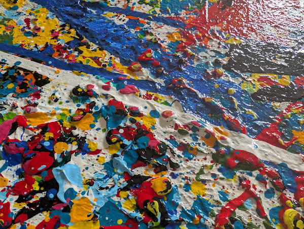 „Wolfsblick“  50x100x2 cm - Acryl auf Leinwand (Kopie)