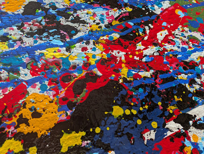 „Wolfsblick“  50x100x2 cm - Acryl auf Leinwand (Kopie)