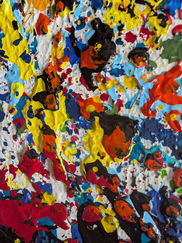 „Wolfsblick“  50x100x2 cm - Acryl auf Leinwand (Kopie)