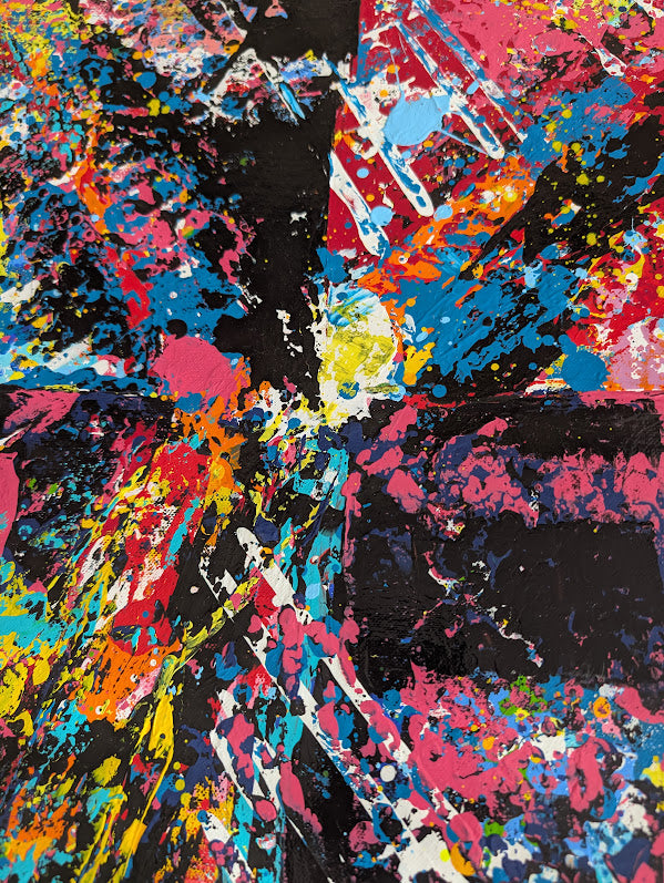 „Metamorphose“  - 65x105x2 cm - Acryl auf Leinwand