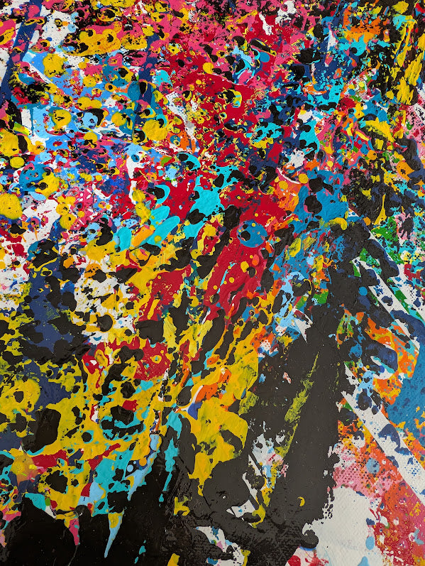 „Metamorphose“  - 65x105x2 cm - Acryl auf Leinwand