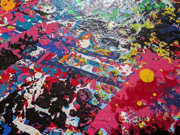 „Verborgene Präsenz“  - 60x80x2 cm - Acryl auf Leinwand