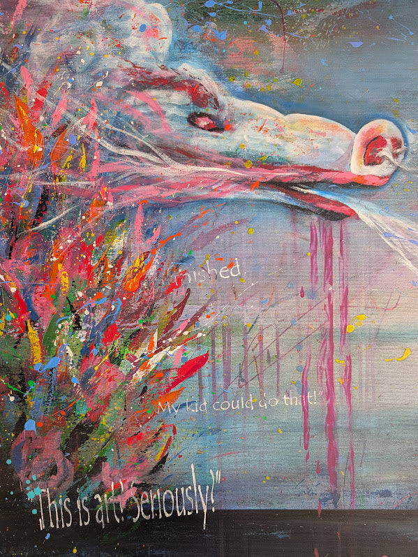 Just another trueLY shitty Painting  / 160 × 240 × 2 cm  / Acryl auf Leinwand