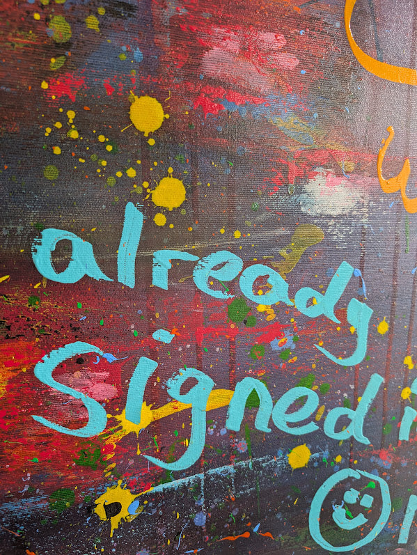 Just another trueLY shitty Painting  / 160 × 240 × 2 cm  / Acryl auf Leinwand