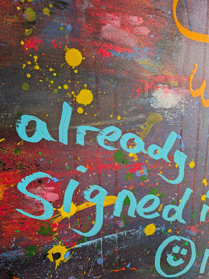 Just another trueLY shitty Painting  / 160 × 240 × 2 cm  / Acryl auf Leinwand