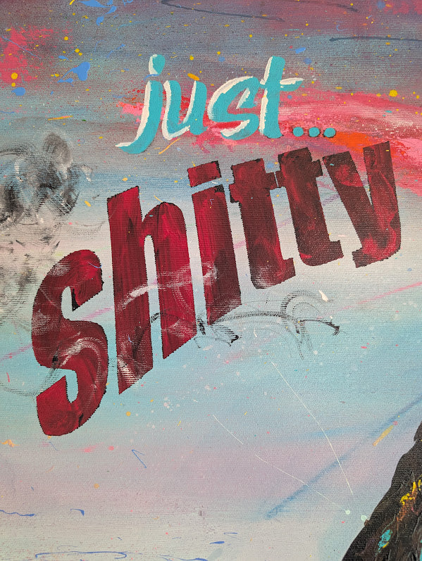 Just another trueLY shitty Painting  / 160 × 240 × 2 cm  / Acryl auf Leinwand