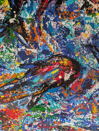 „Sog der Tiefe“  80x100x2 cm - Acryl auf Leinwand