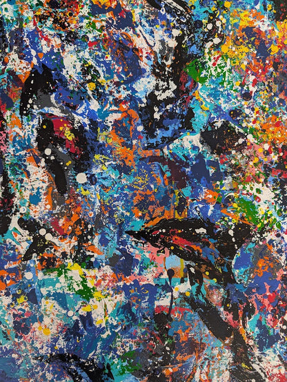 „Sog der Tiefe“  80x100x2 cm - Acryl auf Leinwand