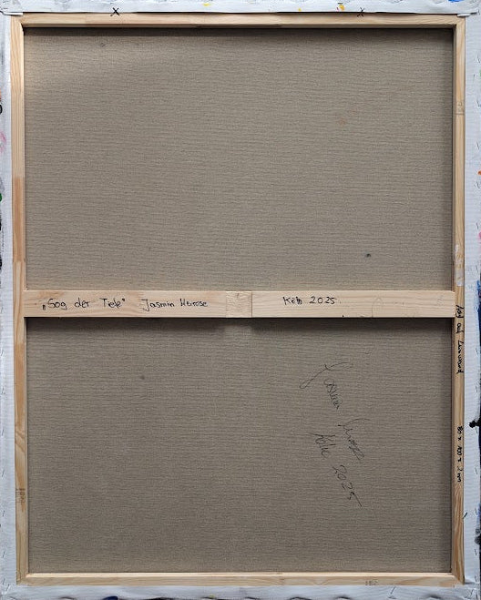 „Sog der Tiefe“  80x100x2 cm - Acryl auf Leinwand