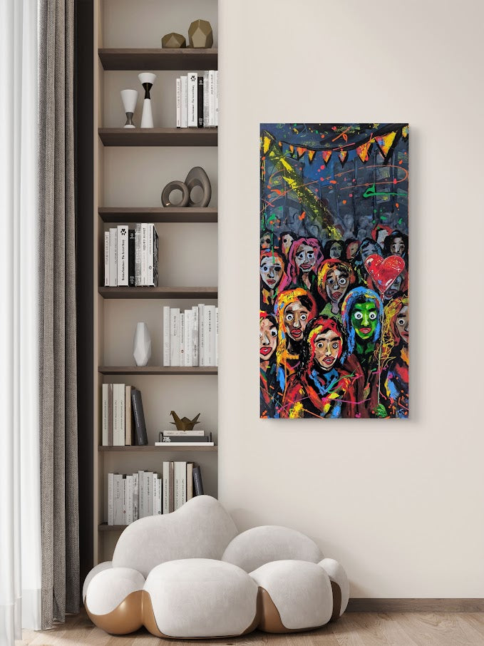 Das kollektive Individuum - Acryl auf Leinwand - 50×100 ×4cm
