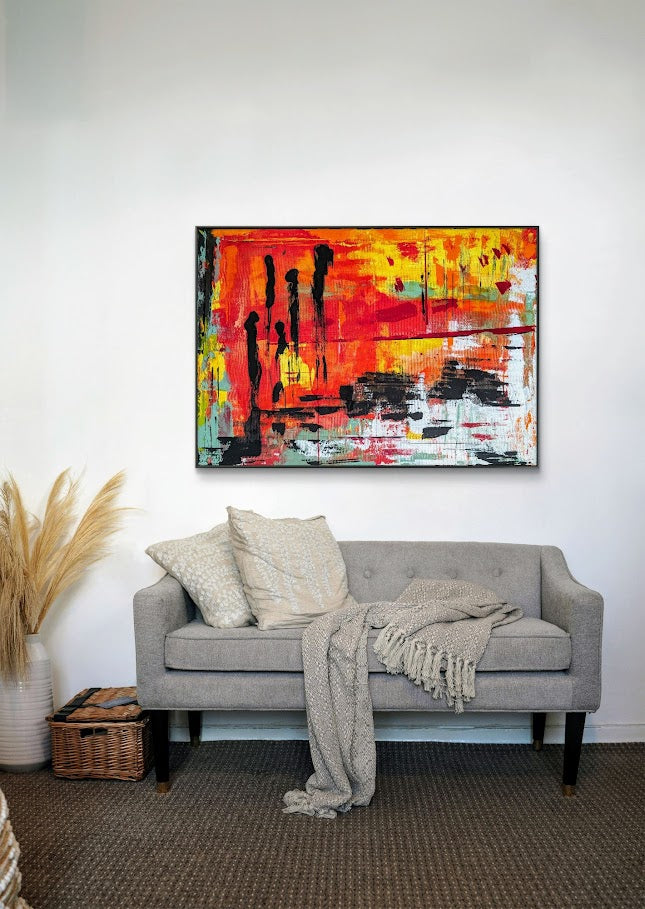 Seview - Acryl auf Leinwand · 70 × 100 × 2 cm Entstehung: 2024