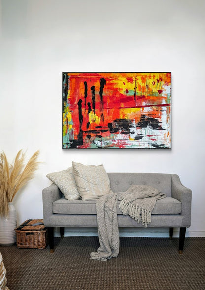 Seview - Acryl auf Leinwand · 70 × 100 × 2 cm Entstehung: 2024