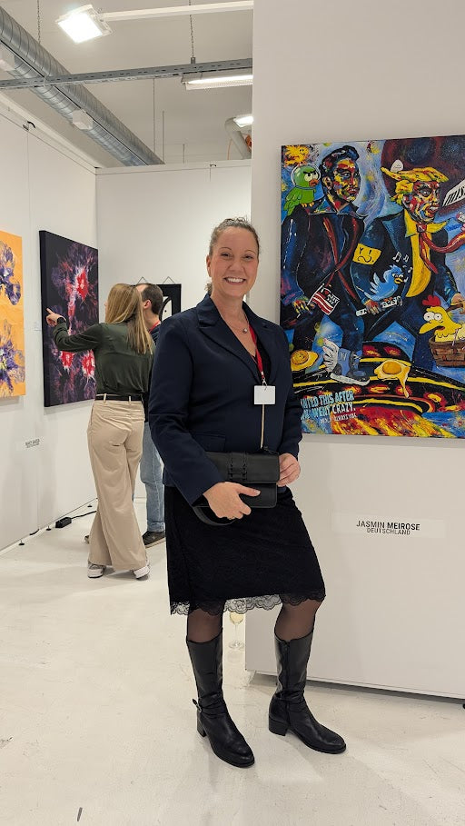 jasmin meirose präsentiert hier eine politische Satire auf der Artmuc