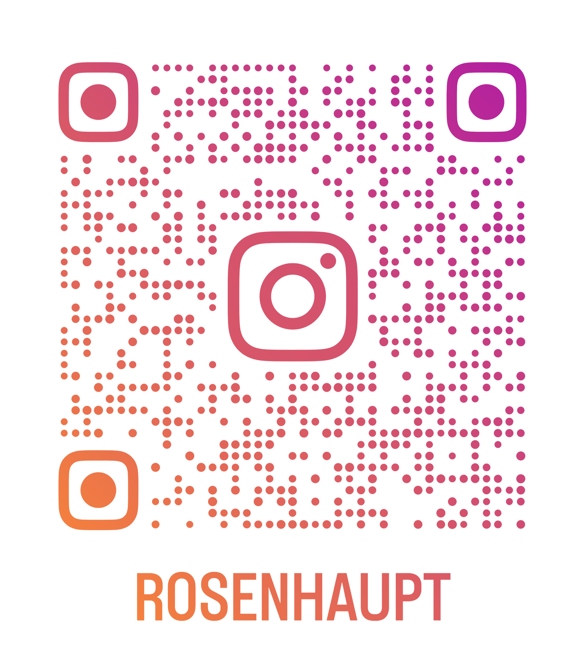 Das Foto zeigt den Instagram Handle @rosenhaupt von Künstlerin Jasmin Meirose