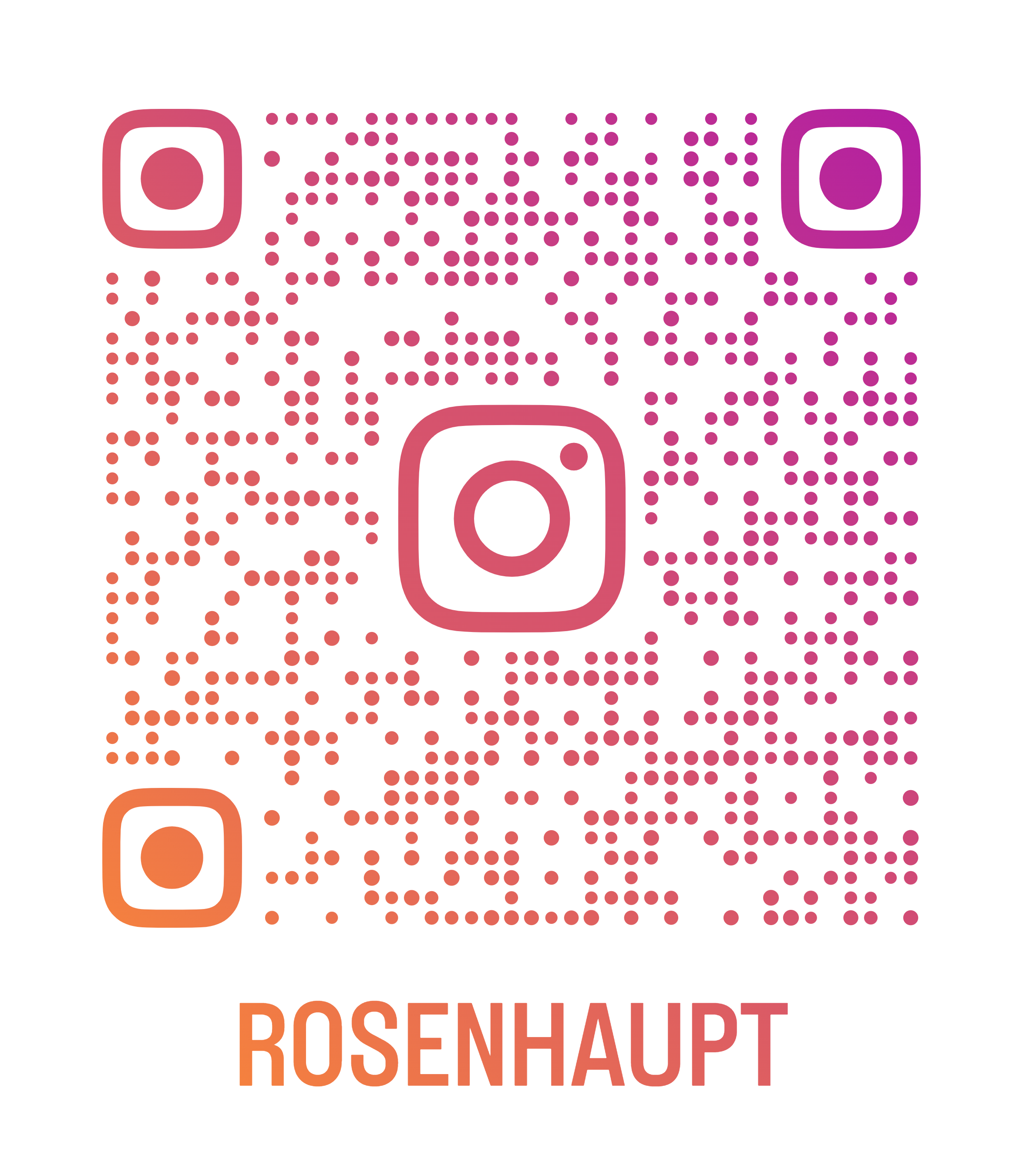 Das Foto zeigt den Instagram Handle @rosenhaupt von Künstlerin Jasmin Meirose