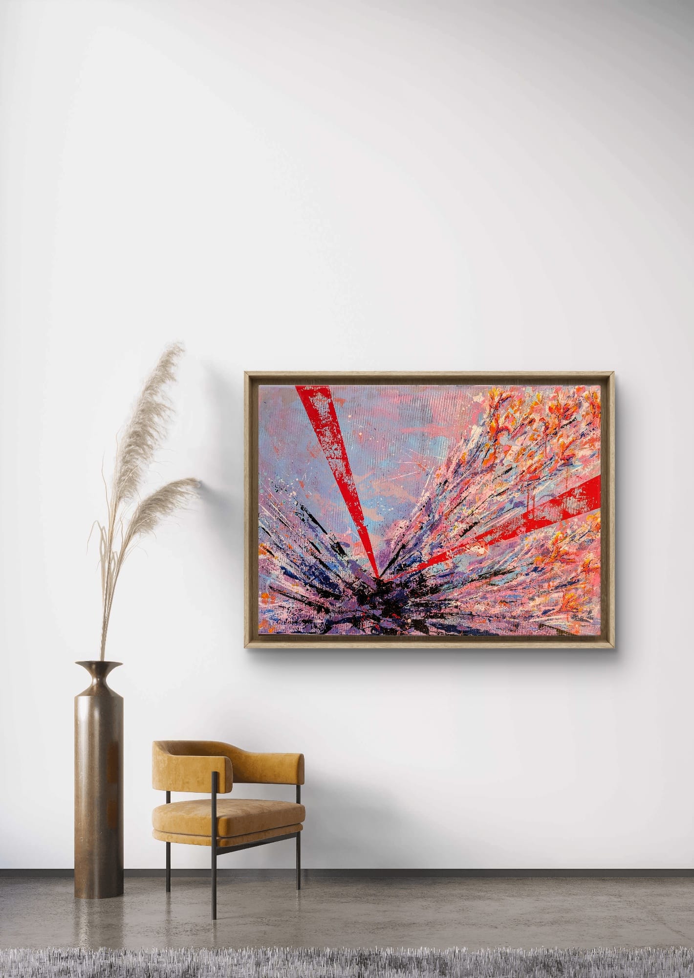 „Zwischen Chaos und Blüte“ von Jasmin Meirose, 2025 – expressives Acryl- und Ölpastellgemälde aus der Serie „Lebenswege“. Kraftvolle Linien und aufbrechende Farbfelder treffen auf sanfte, florale Strukturen. Das Werk symbolisiert den Moment des Aufbruchs: aus Unruhe entsteht Neues, aus Chaos wächst Lebendigkeit. Teil der Serie „Lebenswege“ – eine künstlerische Reflexion über Wandel, Begegnung und innere Balance.